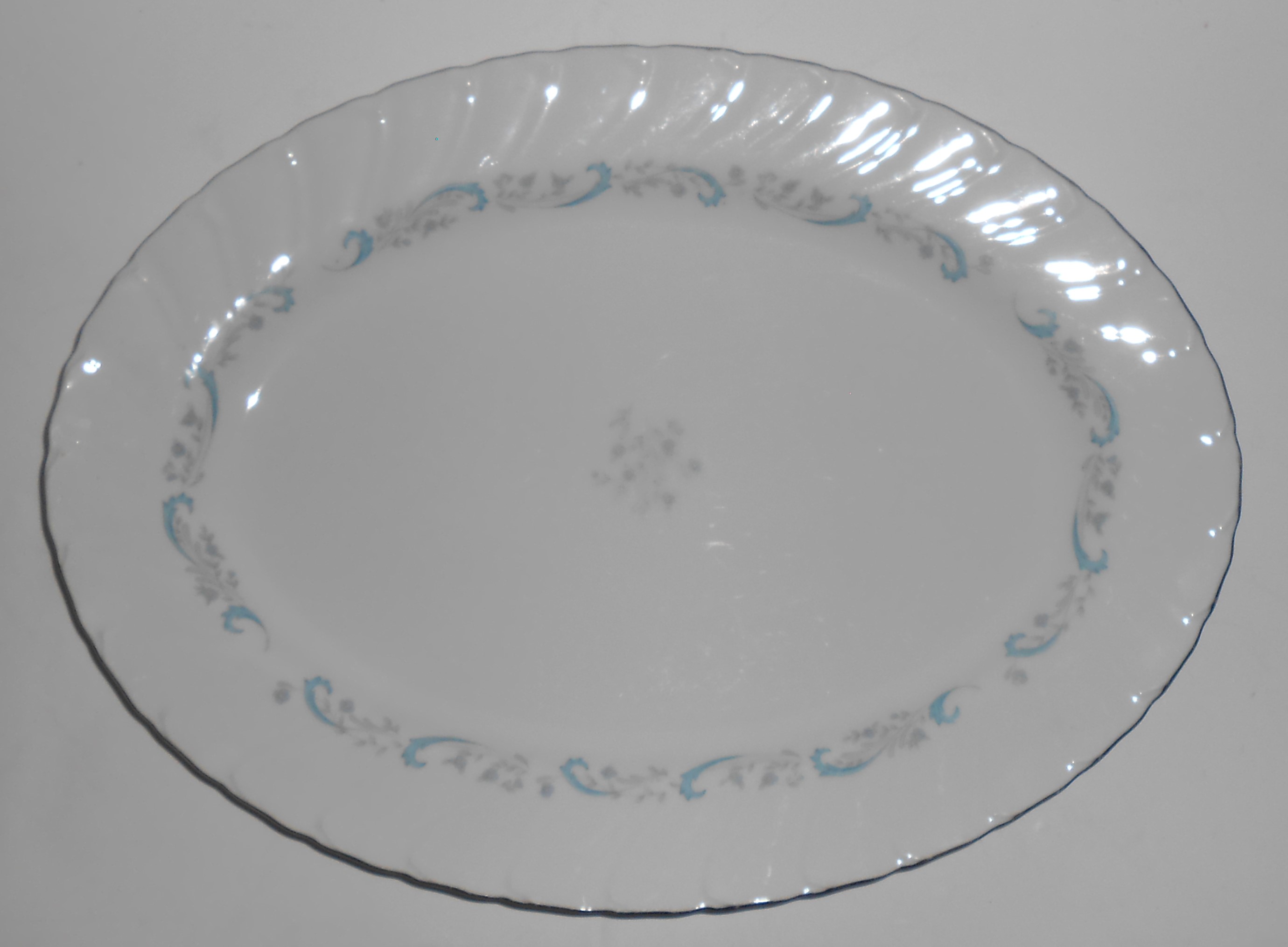Camelot Fine China Porcelain Gracious Platinum Platter