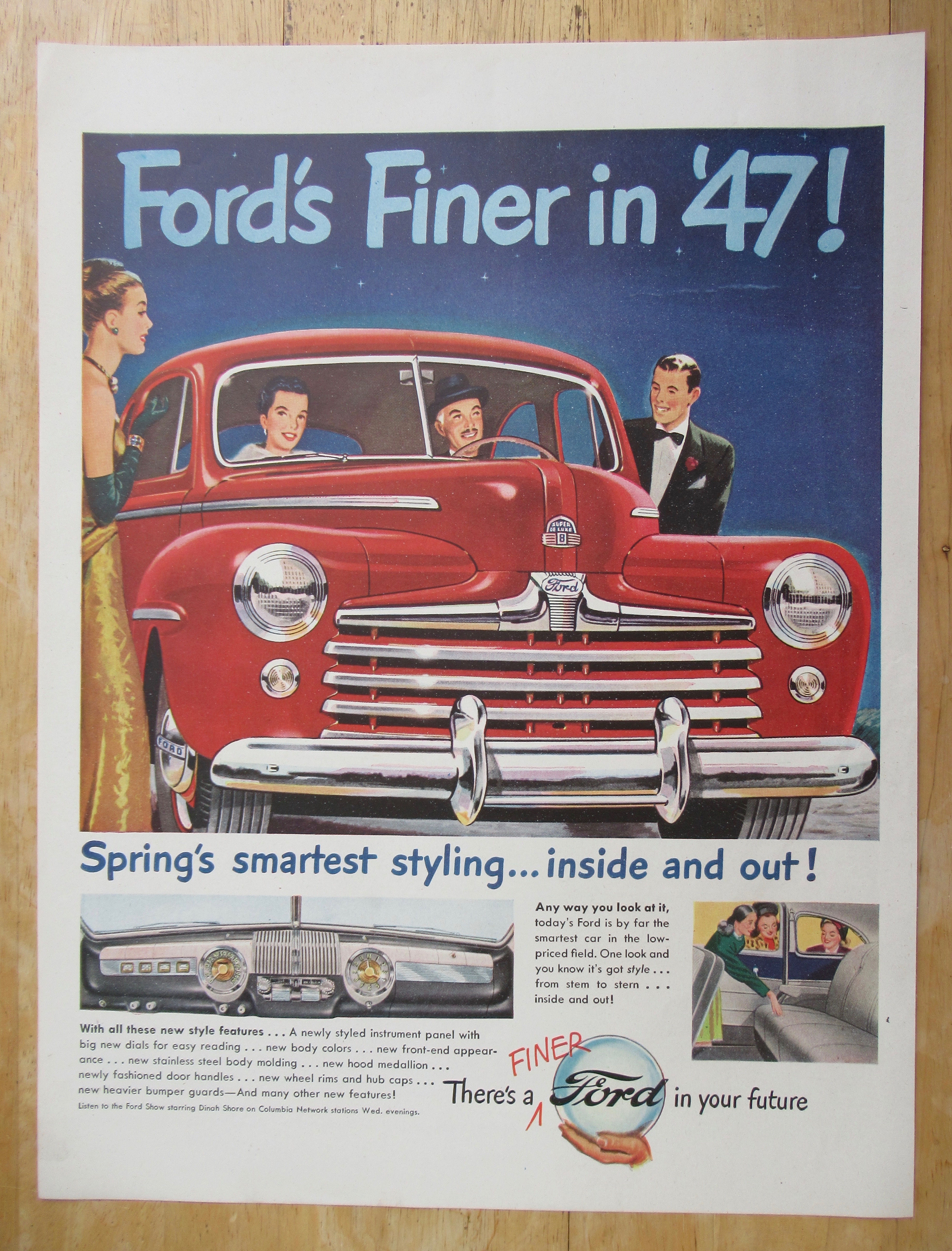 1947 Ford Automobile with Spring's Smartest Styling