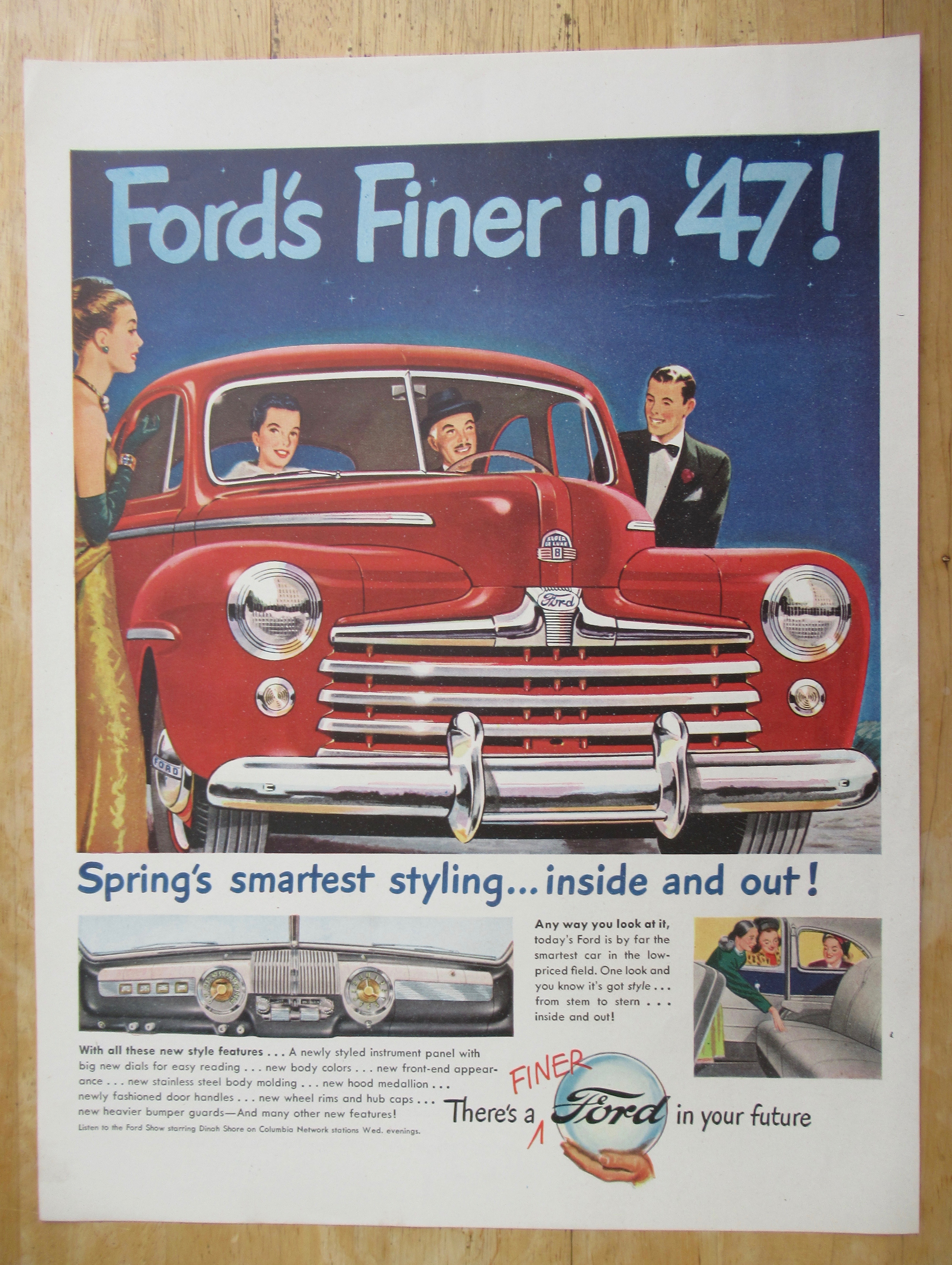 1947 Ford Automobile with Spring's Smartest Styling