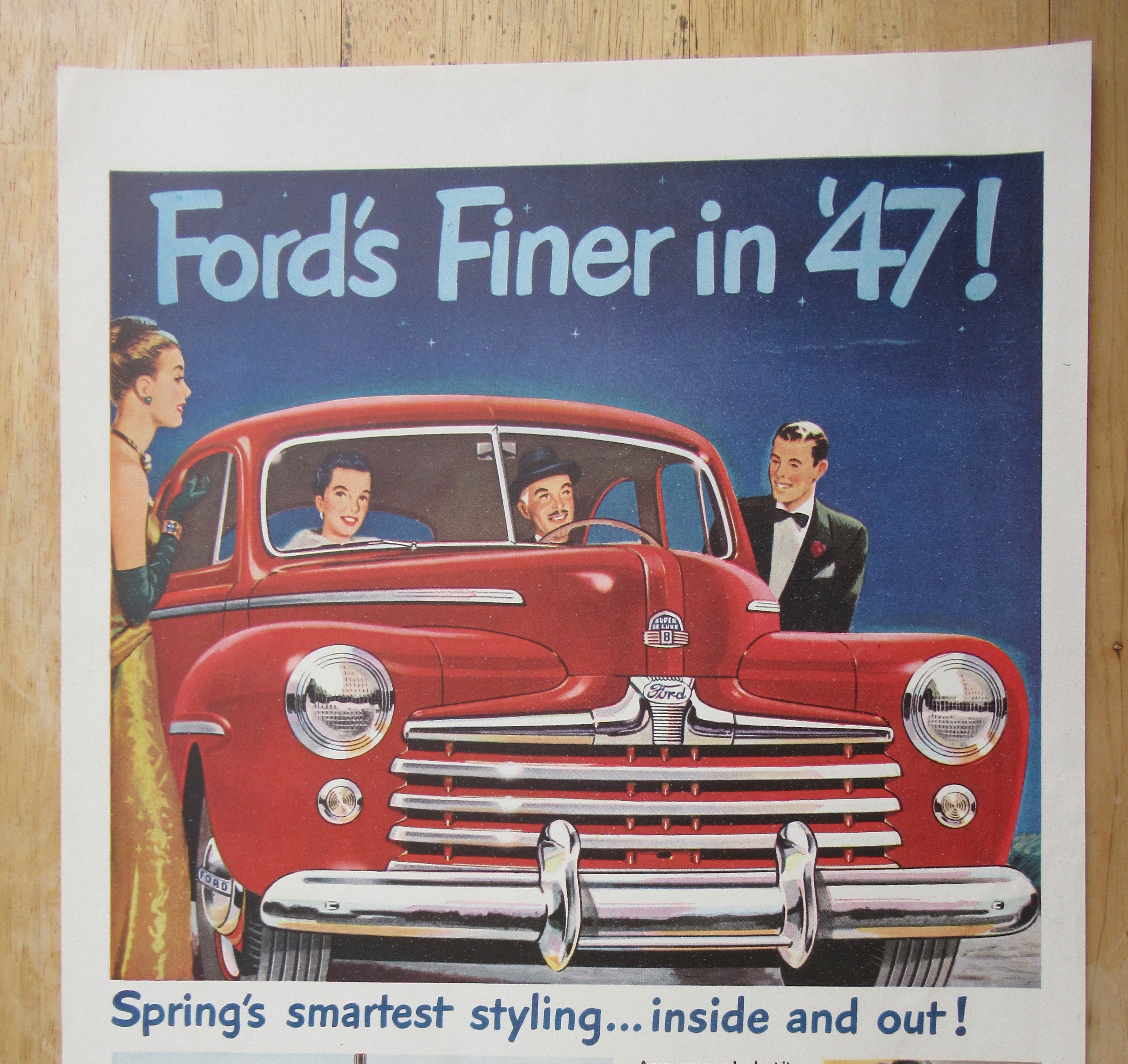 1947 Ford Automobile with Spring's Smartest Styling