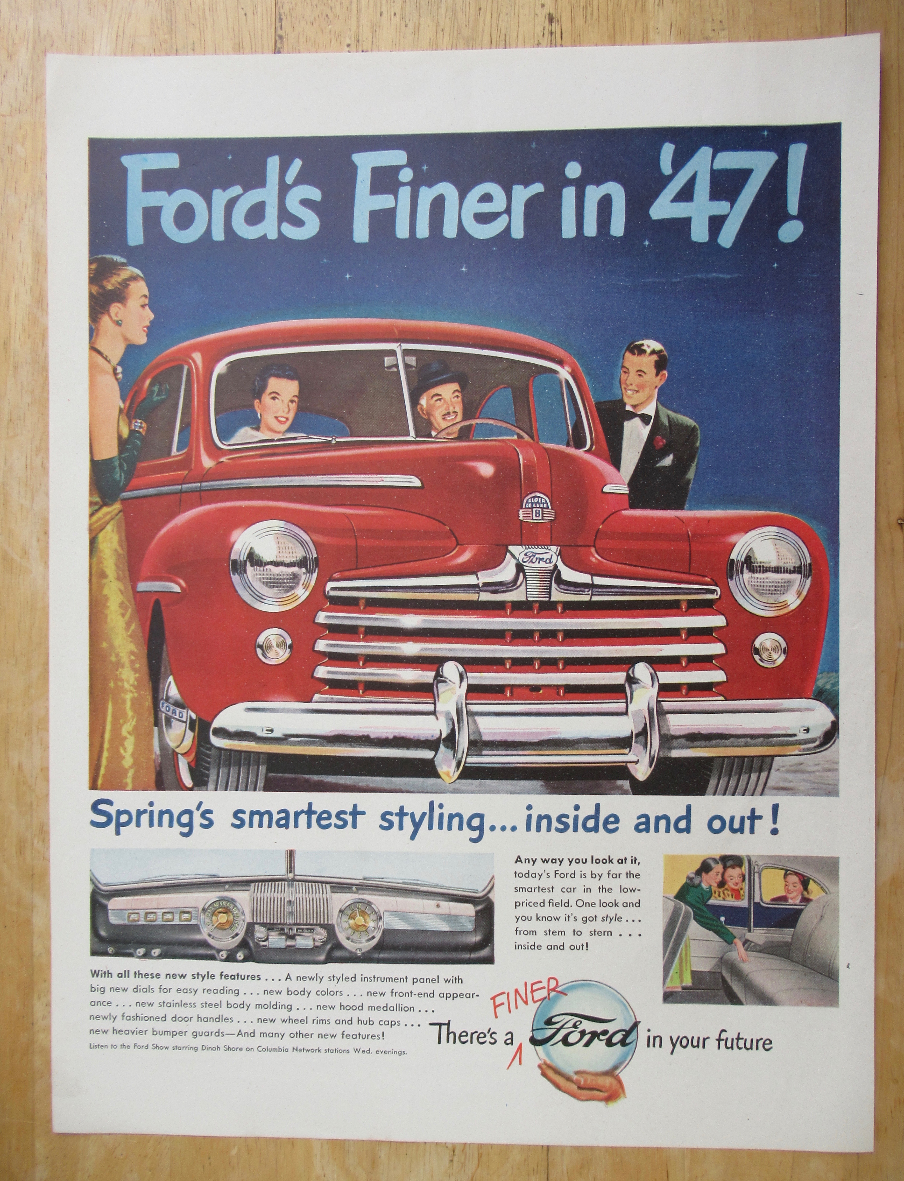 1947 Ford Automobile with Spring's Smartest Styling
