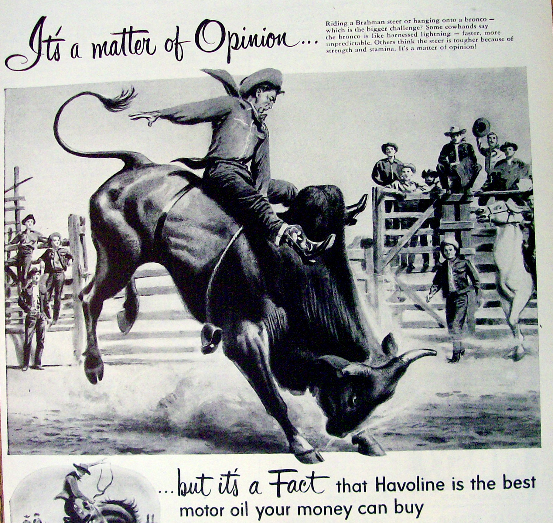 Vintage Ad: 1952 Havoline Motor Oil
