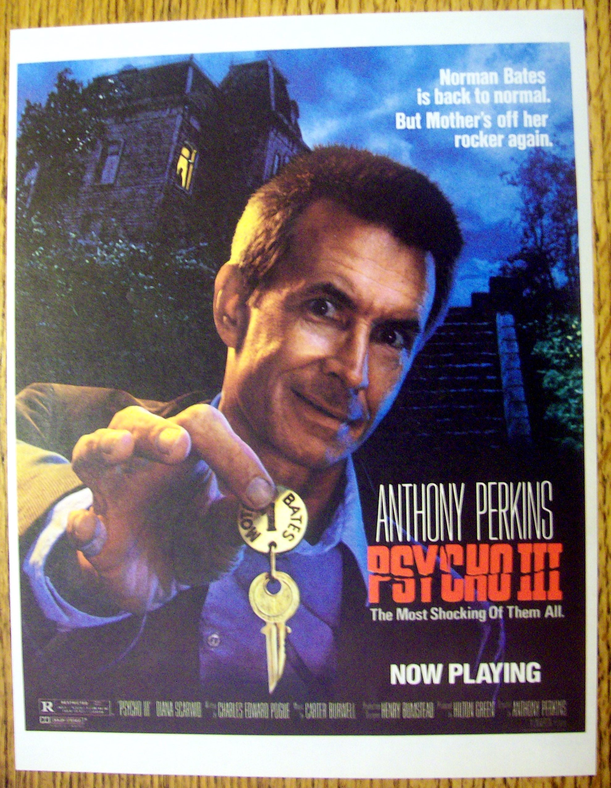 1986 Psycho III with Anthony Perkins