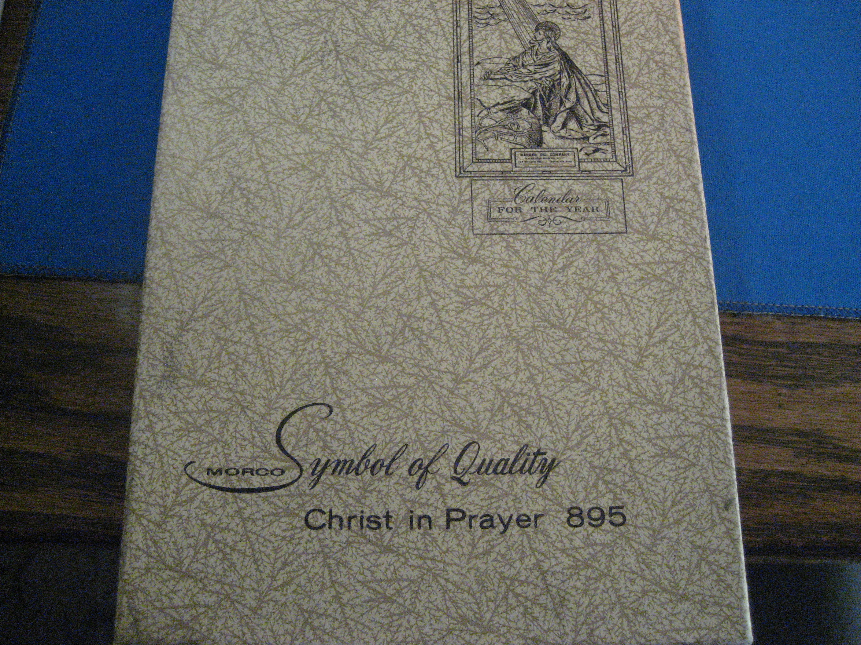 Christ in Prayer 1967 Calendar