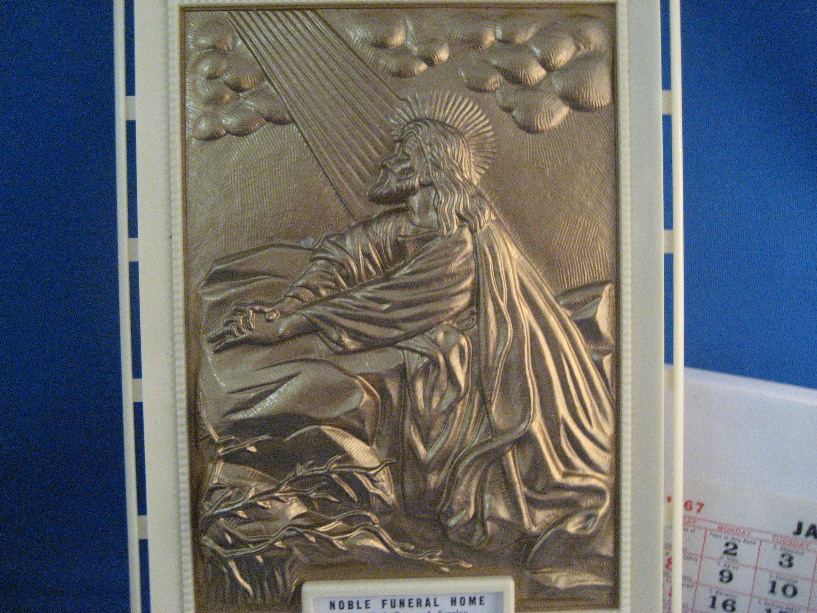 Christ in Prayer 1967 Calendar