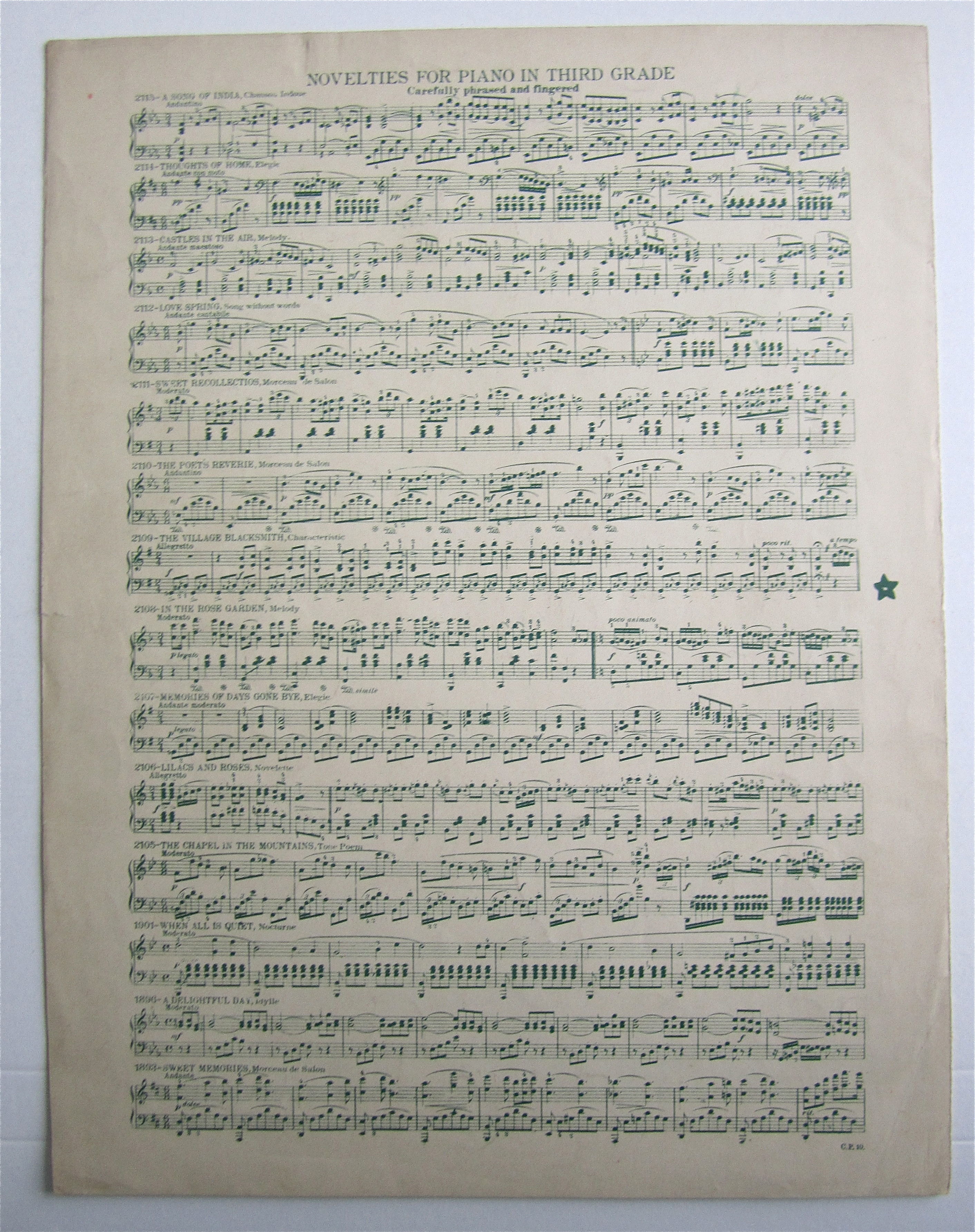 Sheet Music For 1922 Over The Waves