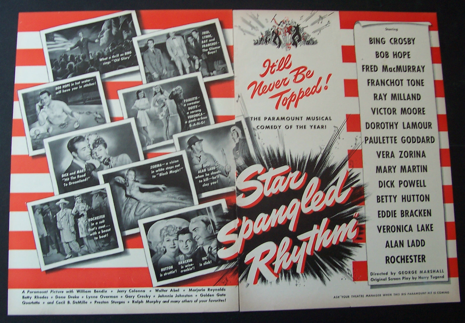 1943  Movie  Ad  For  Star  Spangled  Rhythm