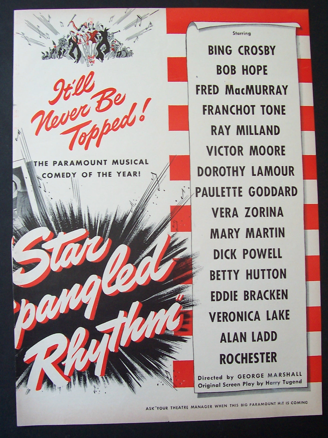 1943  Movie  Ad  For  Star  Spangled  Rhythm