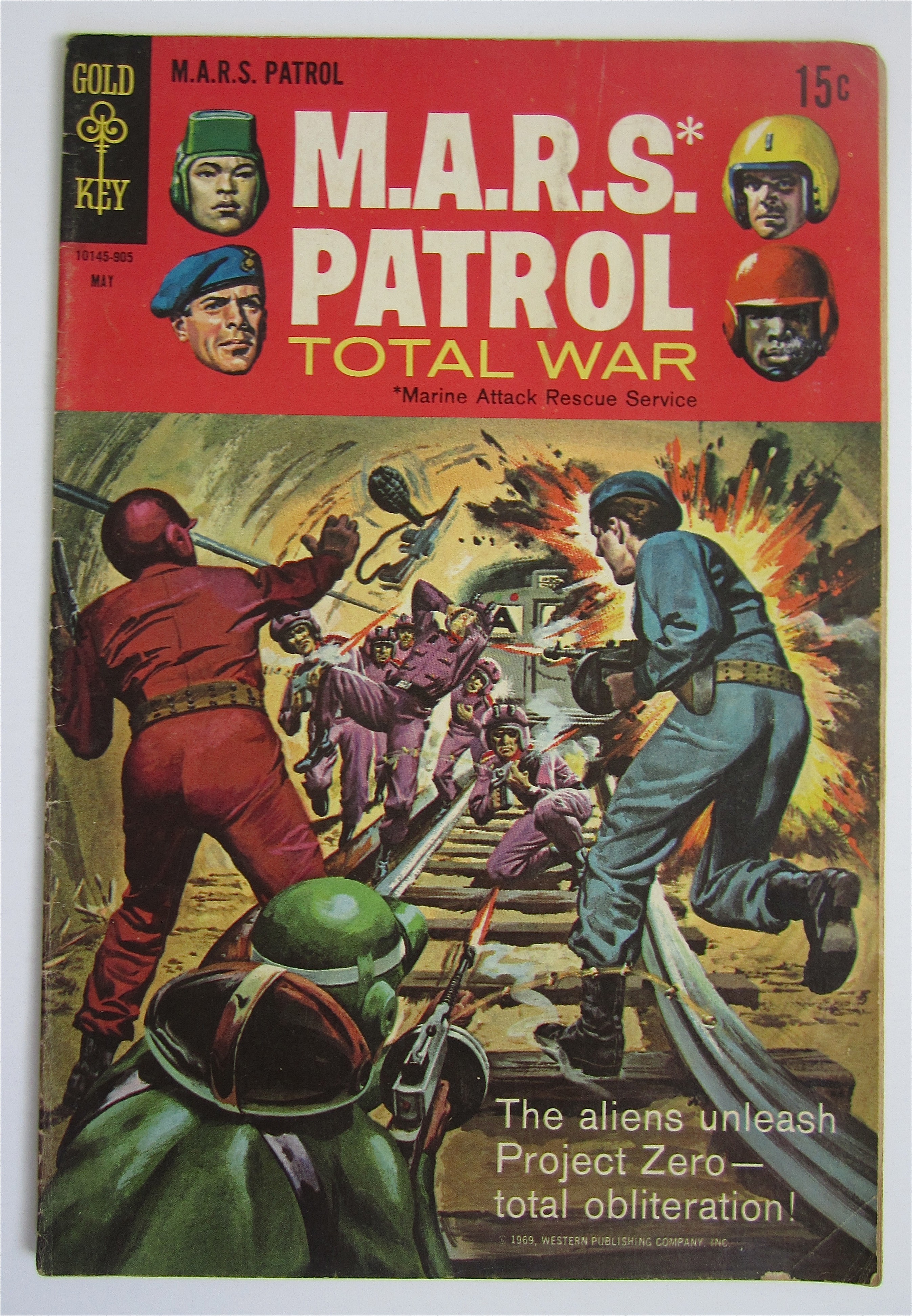 M.A.R.S. Patrol Comic May 1969 Total War