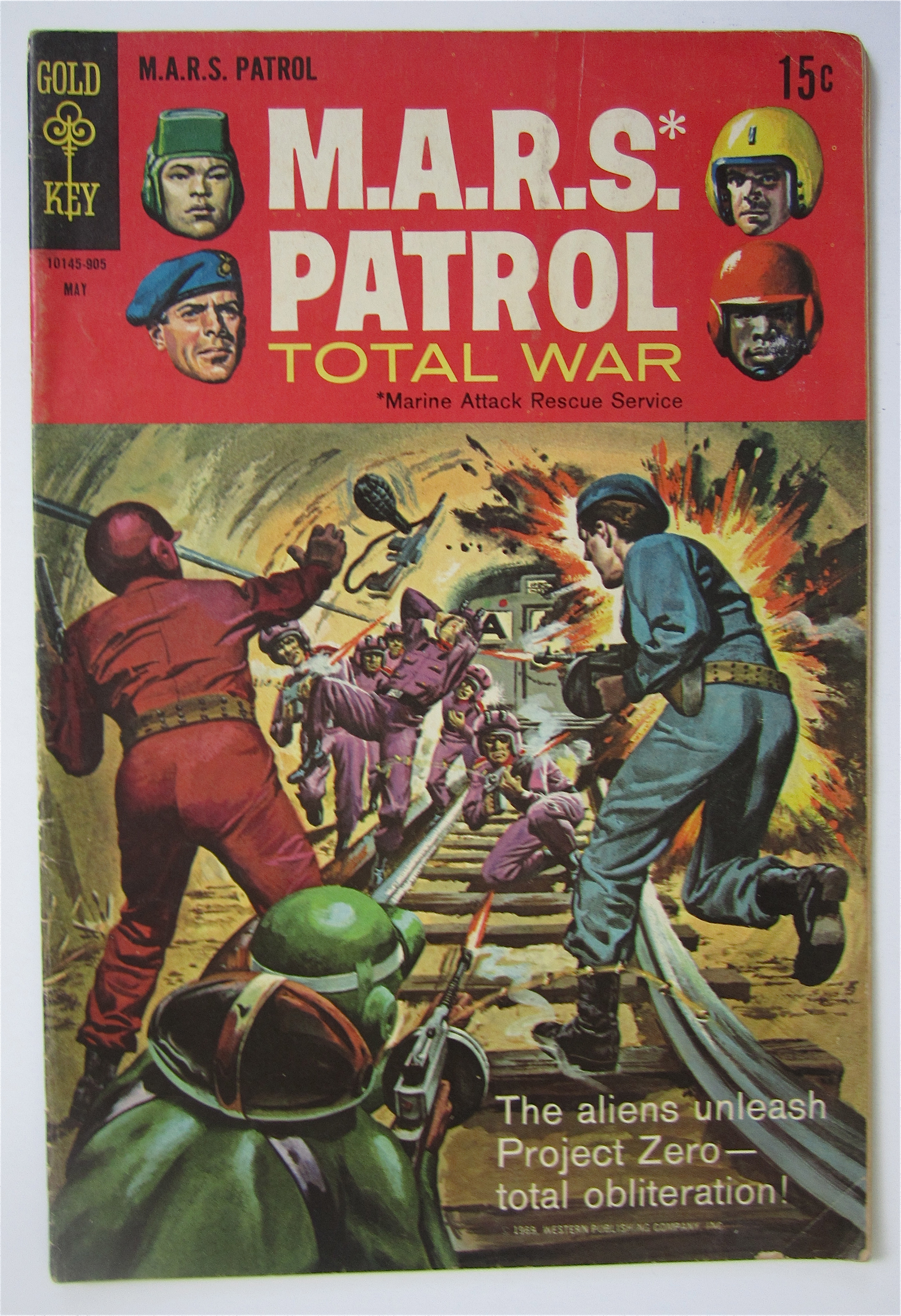 M.A.R.S. Patrol Comic May 1969 Total War