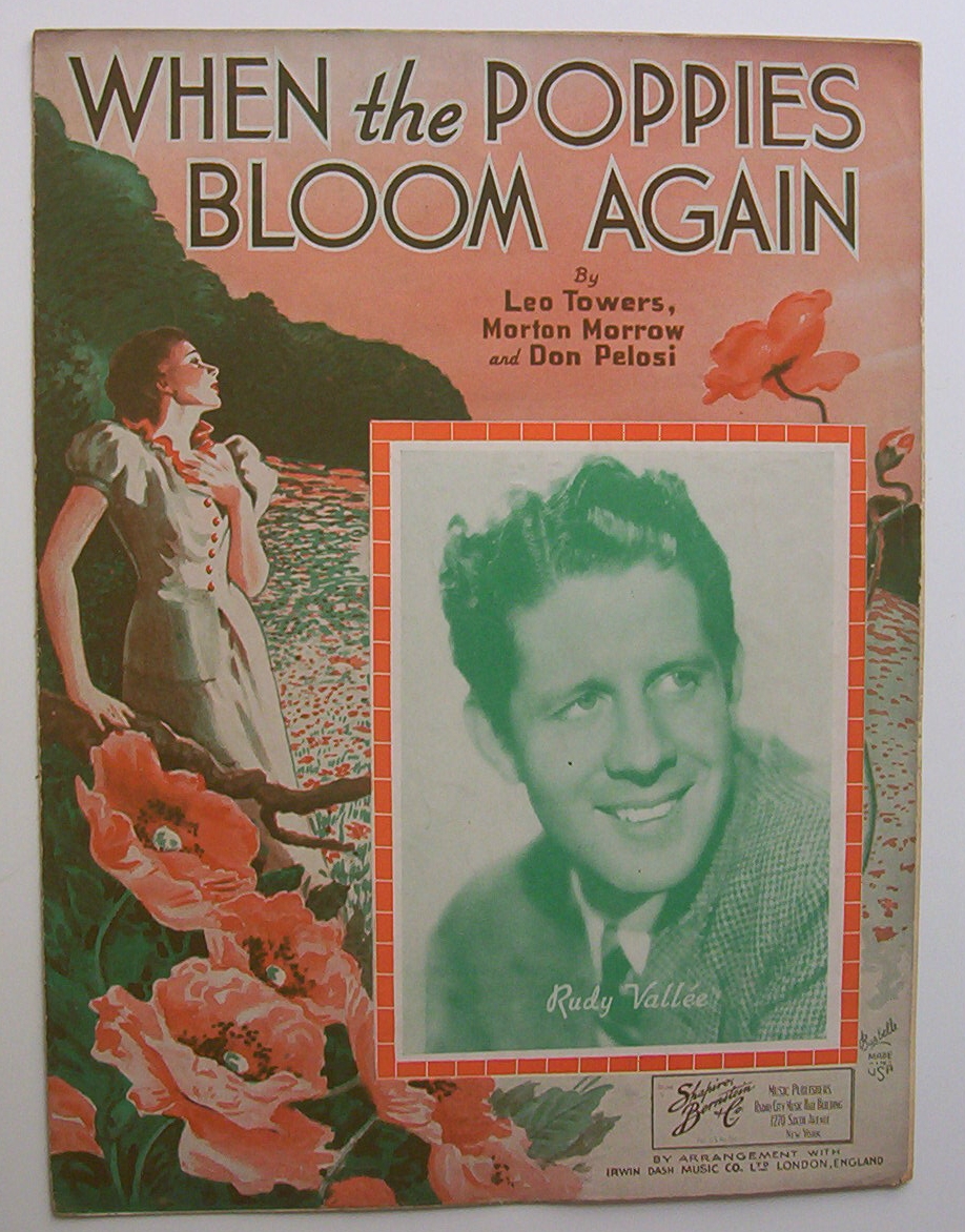 Sheet Music For 1936 When The Poppies Bloom Again