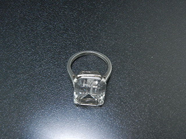 Rock Crystal Sterling Silver Ring