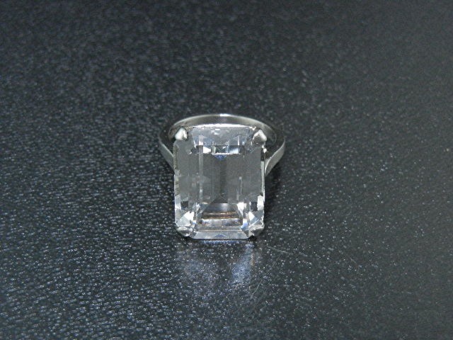Rock Crystal Sterling Silver Ring