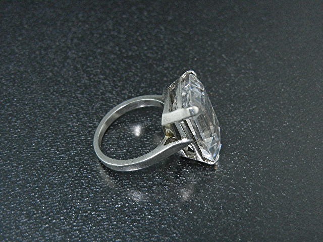 Rock Crystal Sterling Silver Ring