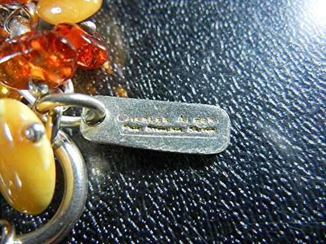 Baltic Amber Sterling Silver Charles Albert Toggle Brac
