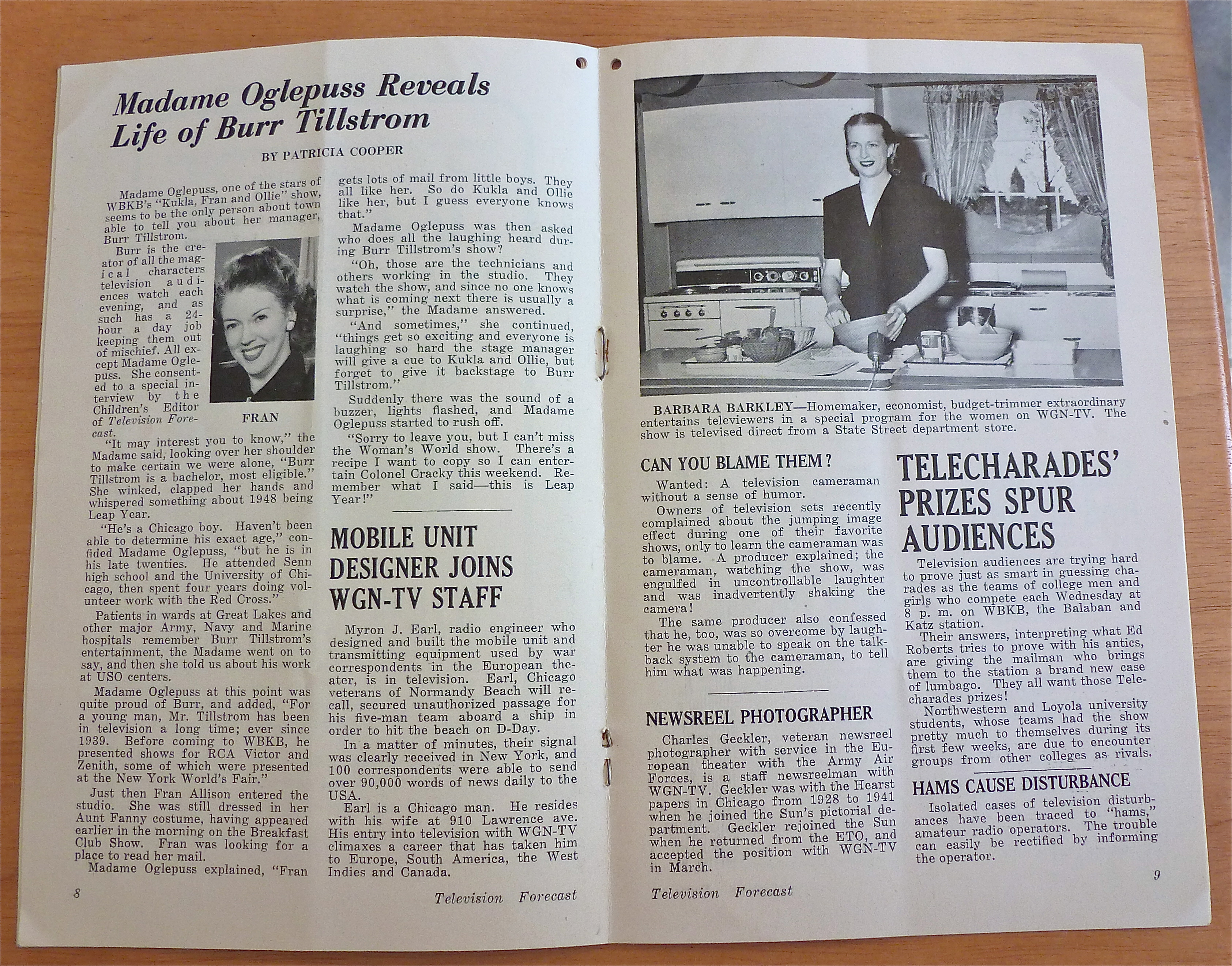 1948 Chicago Television Forecast Issue #3 Dick Baker