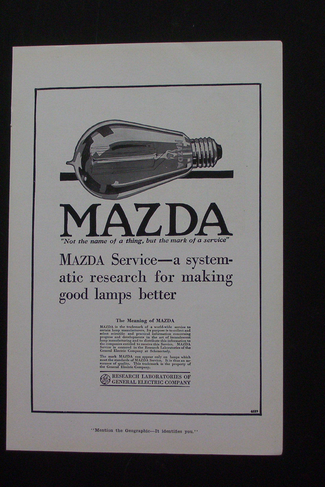 1916 GE Research Laboratories with Making Good Lamps