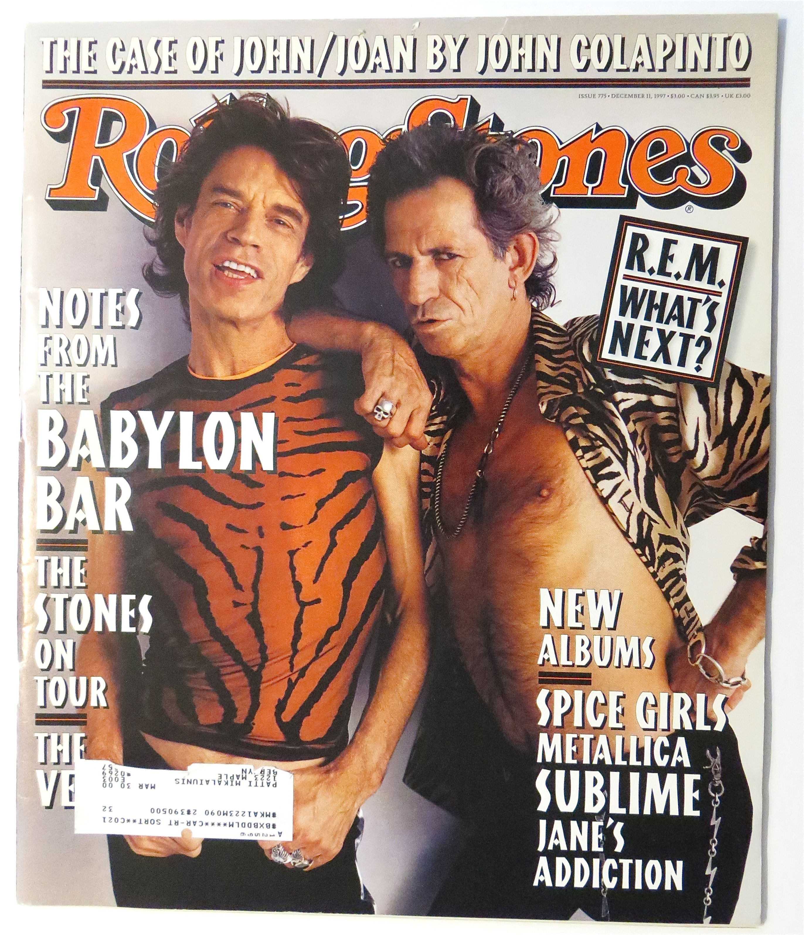 Rolling Stone December 11, 1997 The Stones On Tour