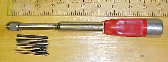Millers Falls No. 170 Yankee Spiral Push Drill w/7 Dril