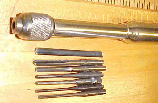 Millers Falls No. 170 Yankee Spiral Push Drill w/7 Dril
