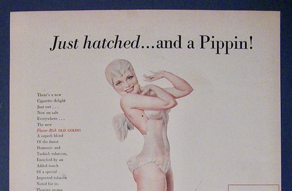1940 Old Gold Cigarette Advertisement Of Fairy By Petty
