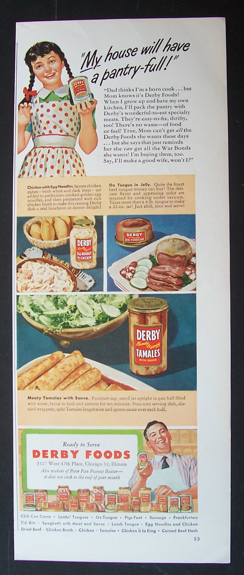 1945   Derby  Tamales