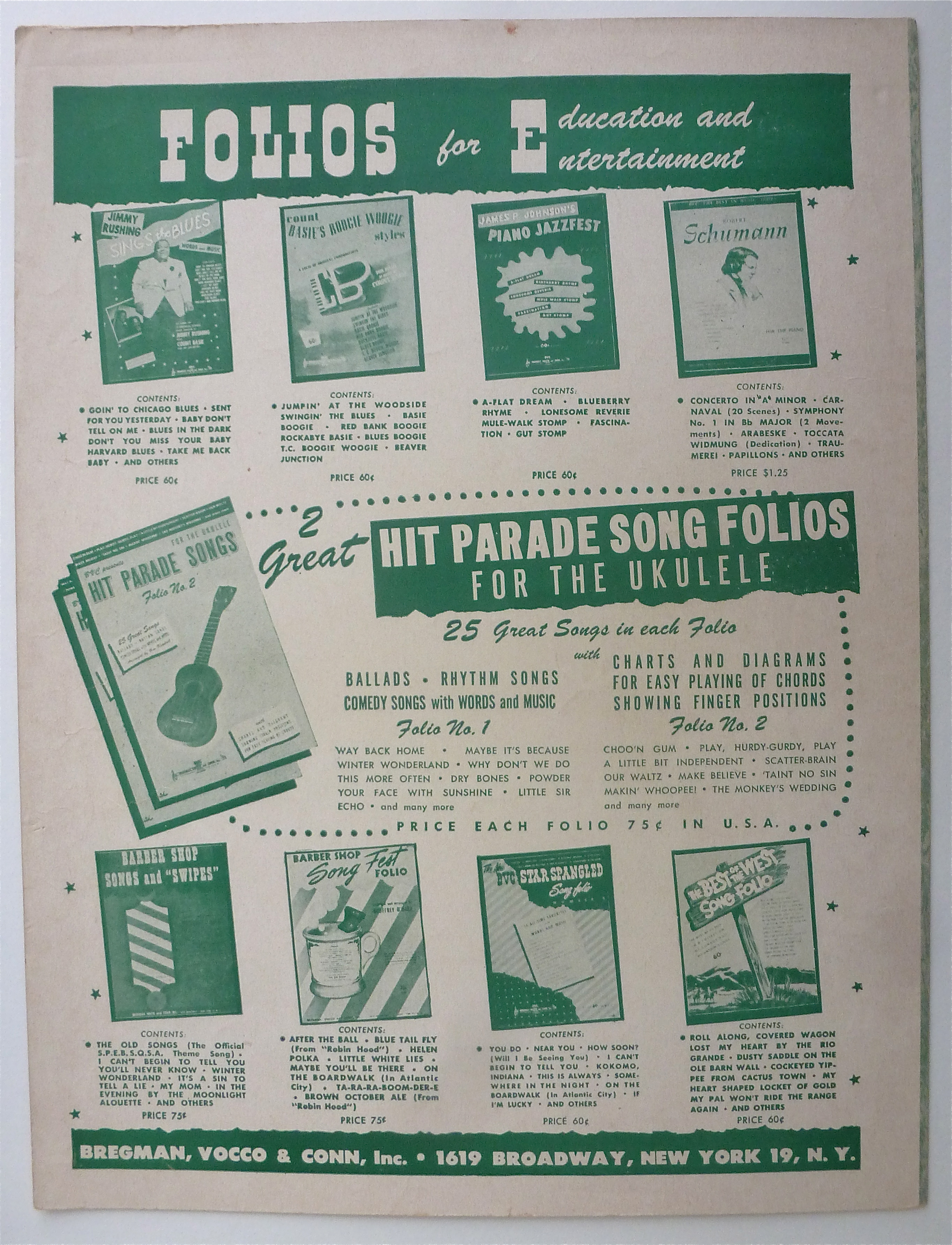 Sheet Music For 1951 I'll Never Know Why
