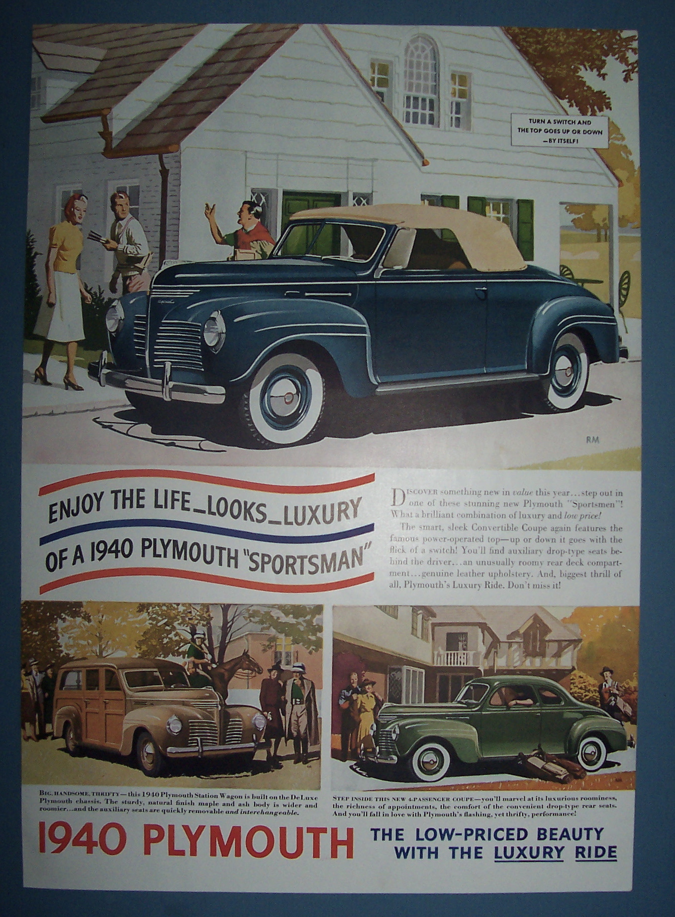 Vintage Ad: 1940 Plymouth Sportsman