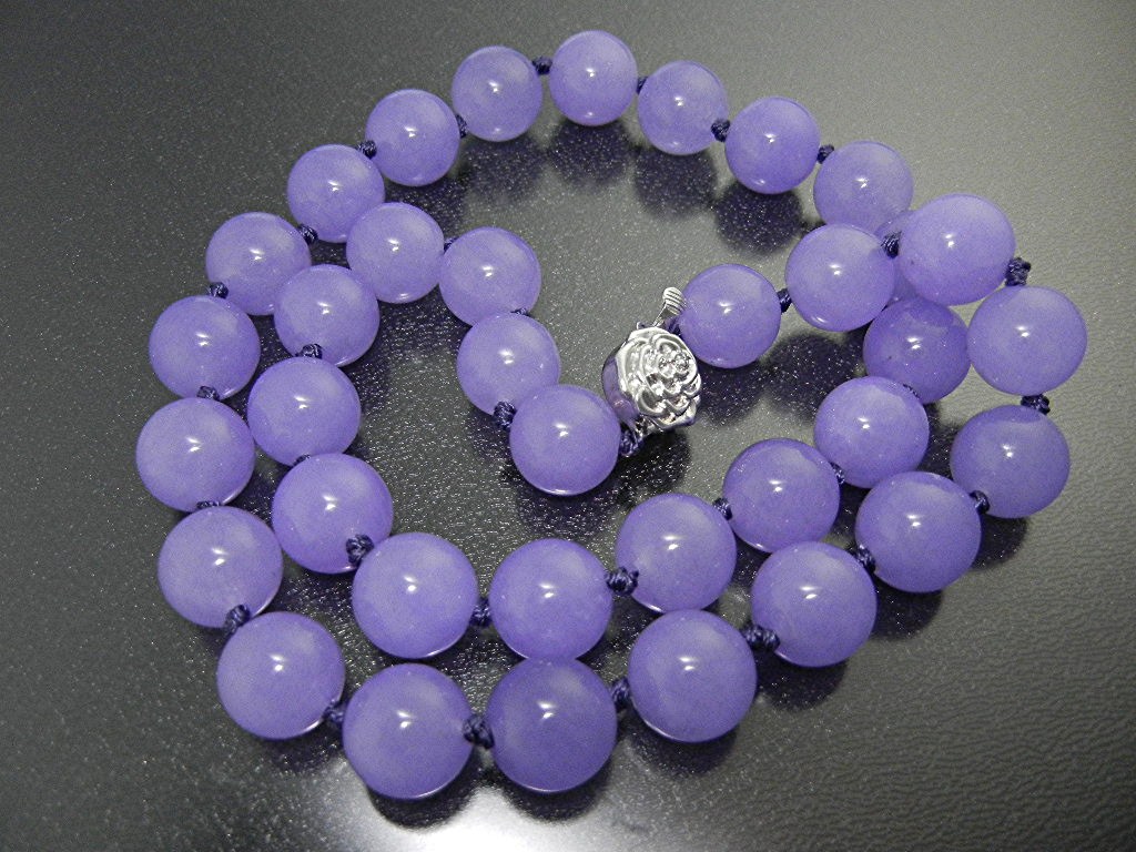 Necklace Lavender Jade Korea 18 Inches