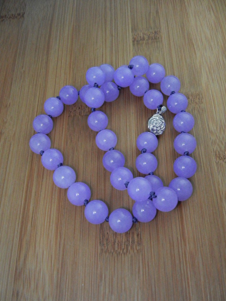 Necklace Lavender Jade Korea 18 Inches