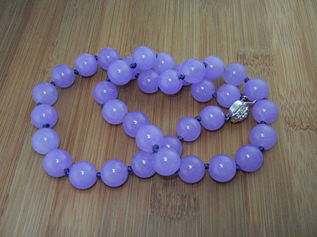 Necklace Lavender Jade Korea 18 Inches