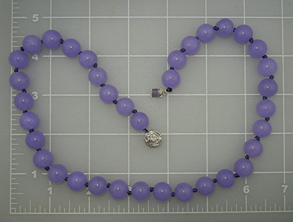 Necklace Lavender Jade Korea 18 Inches
