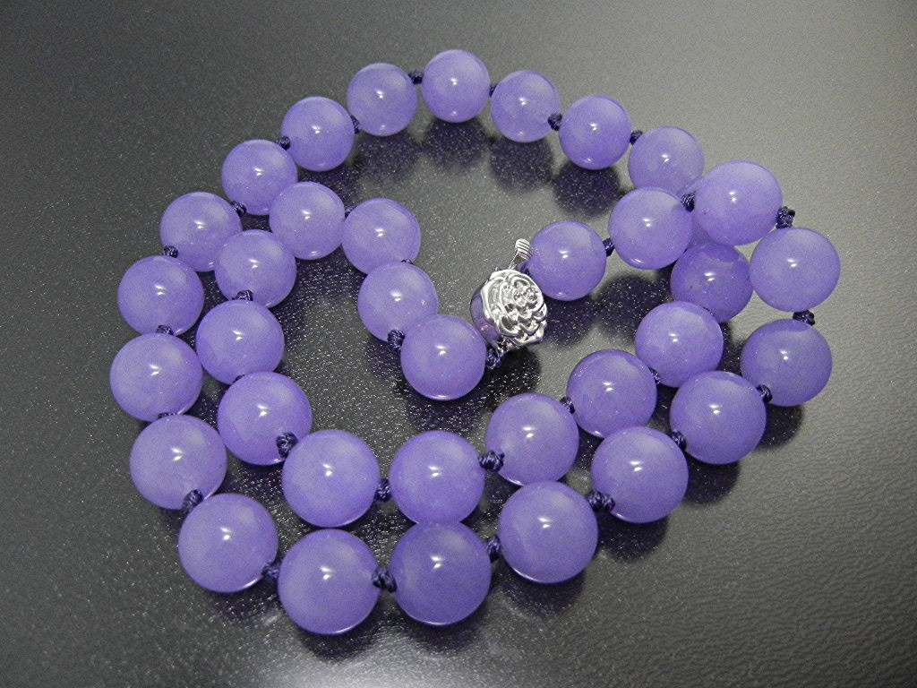 Necklace Lavender Jade Korea 18 Inches