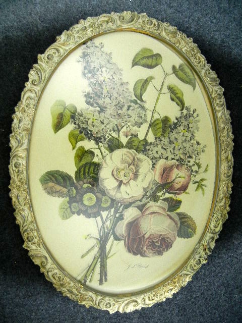 j. l. Prevost Botanical Print in metal frame