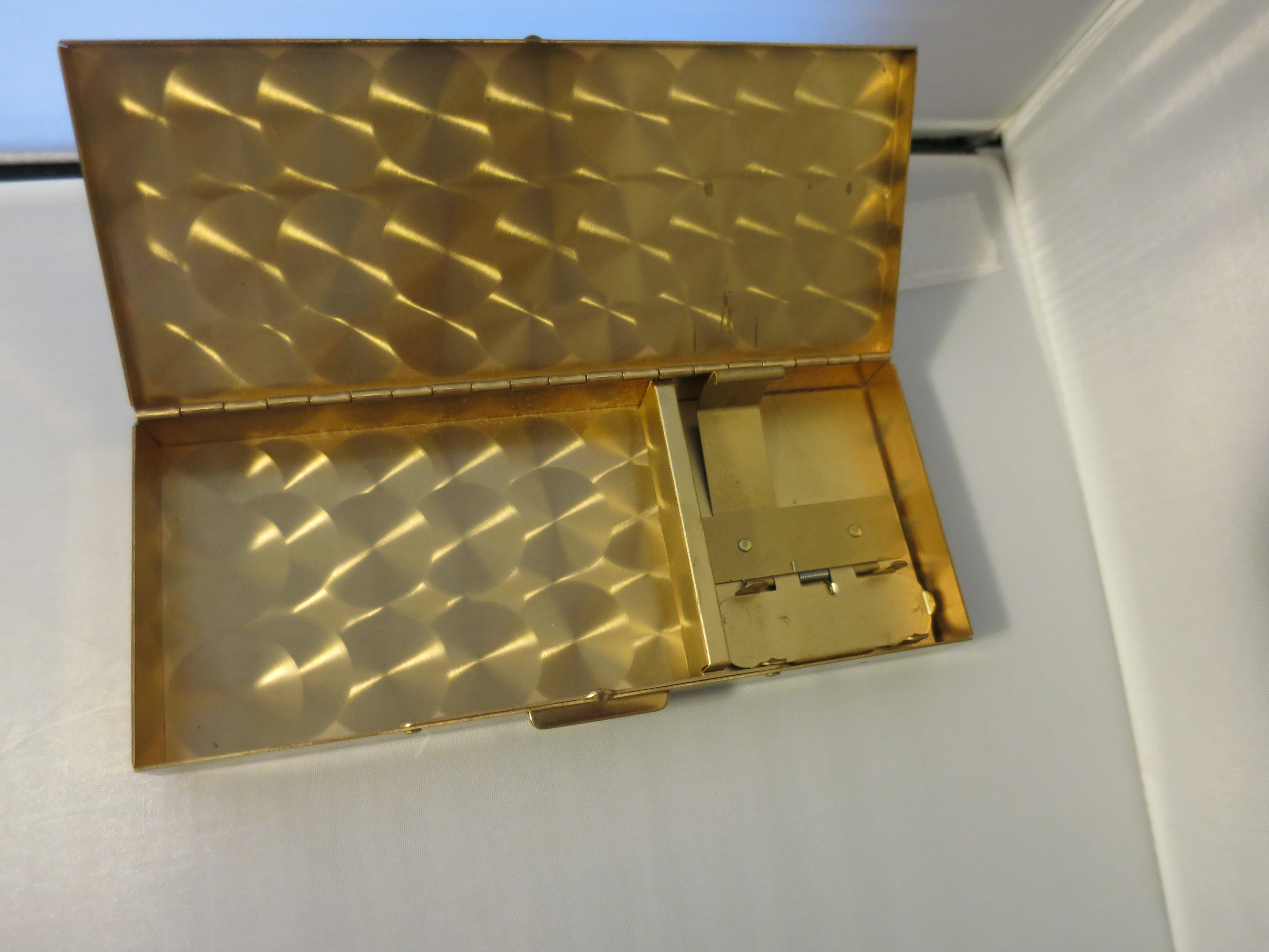 Cigarette Case with Lighter Match Compartment