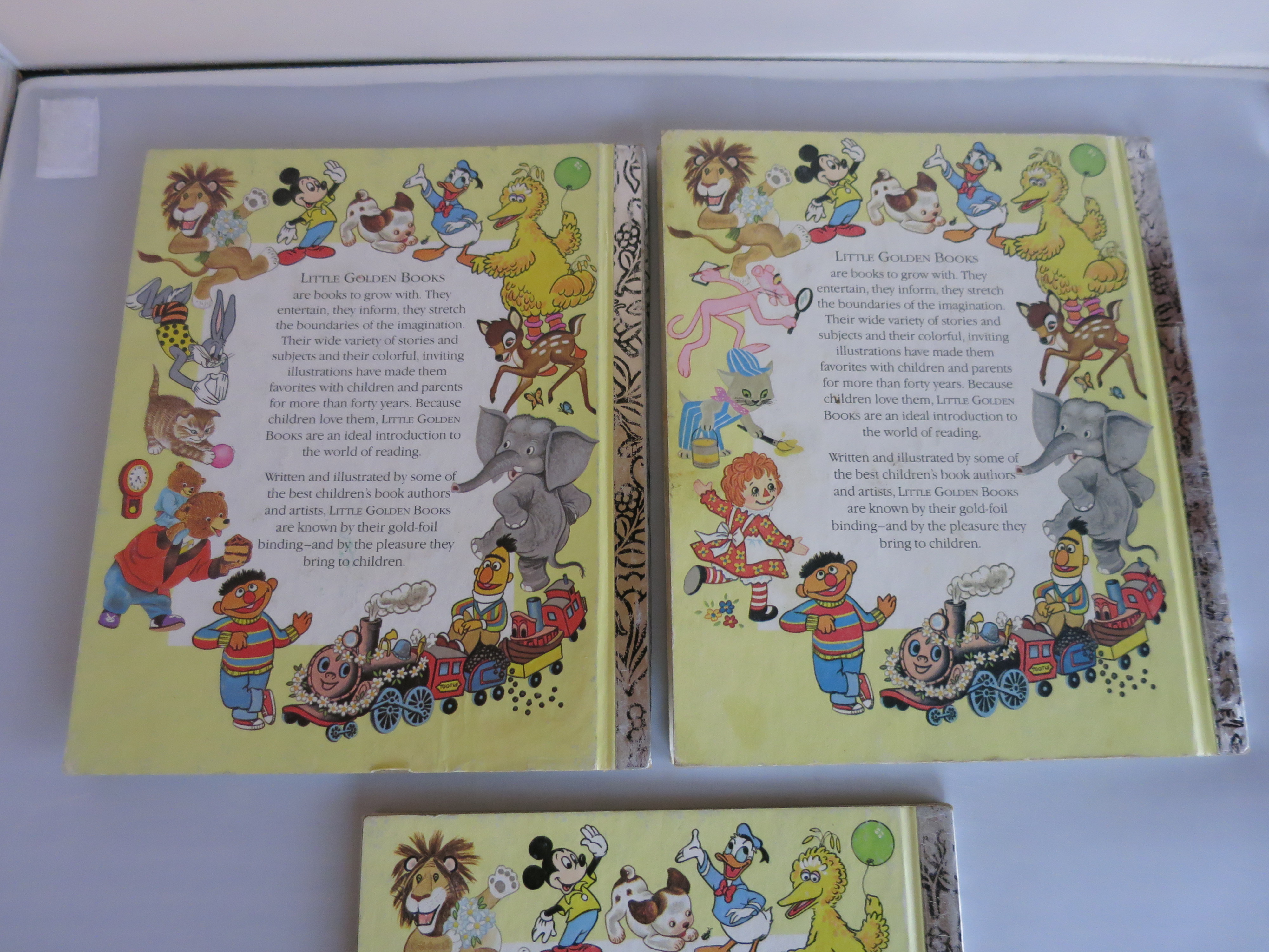 A Little Golden Books set of three Mickey Jack Bambi