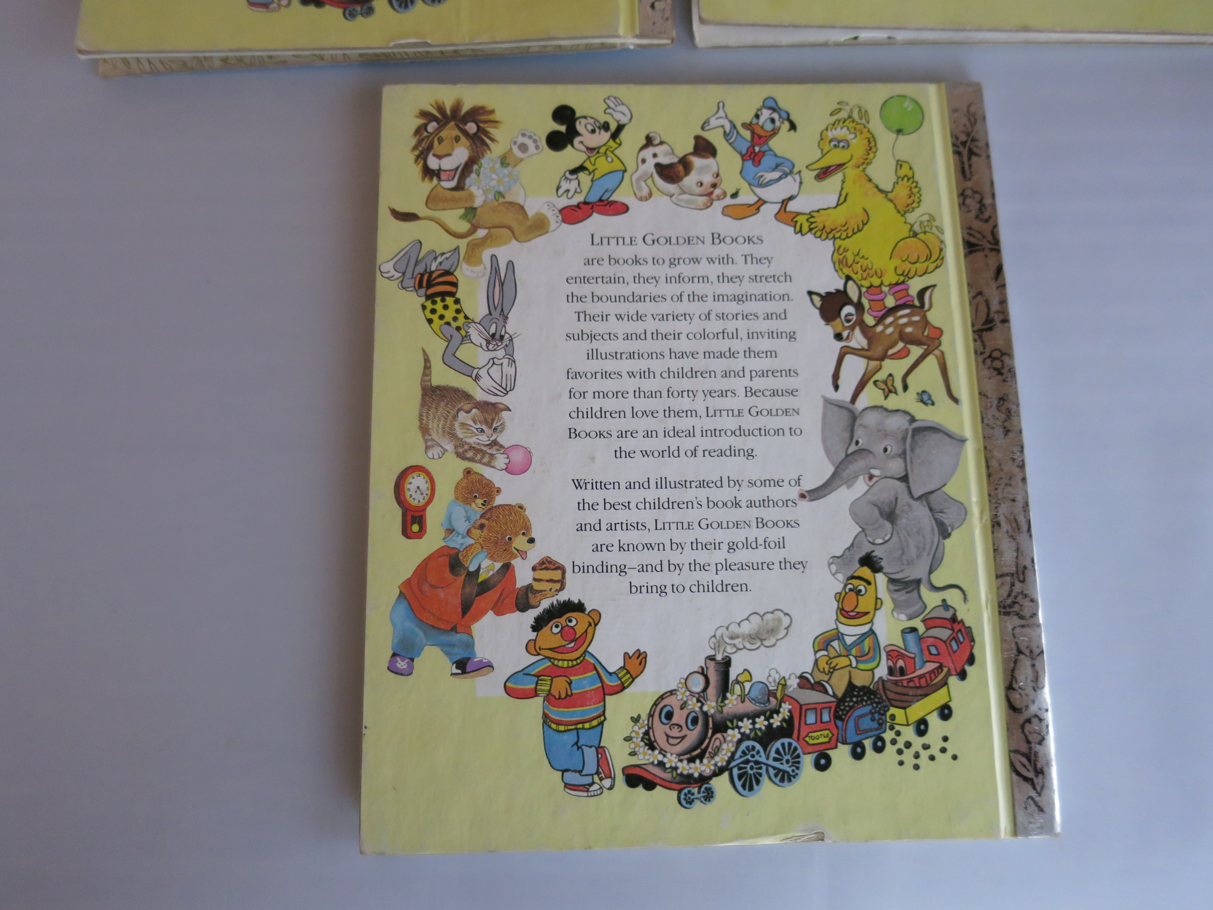 A Little Golden Books set of three Mickey Jack Bambi