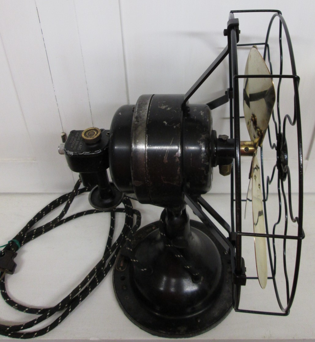 FITZGERALD STAR RITE FAN BRASS BLADE / 3 SPEED OSCILLATING 12 inch