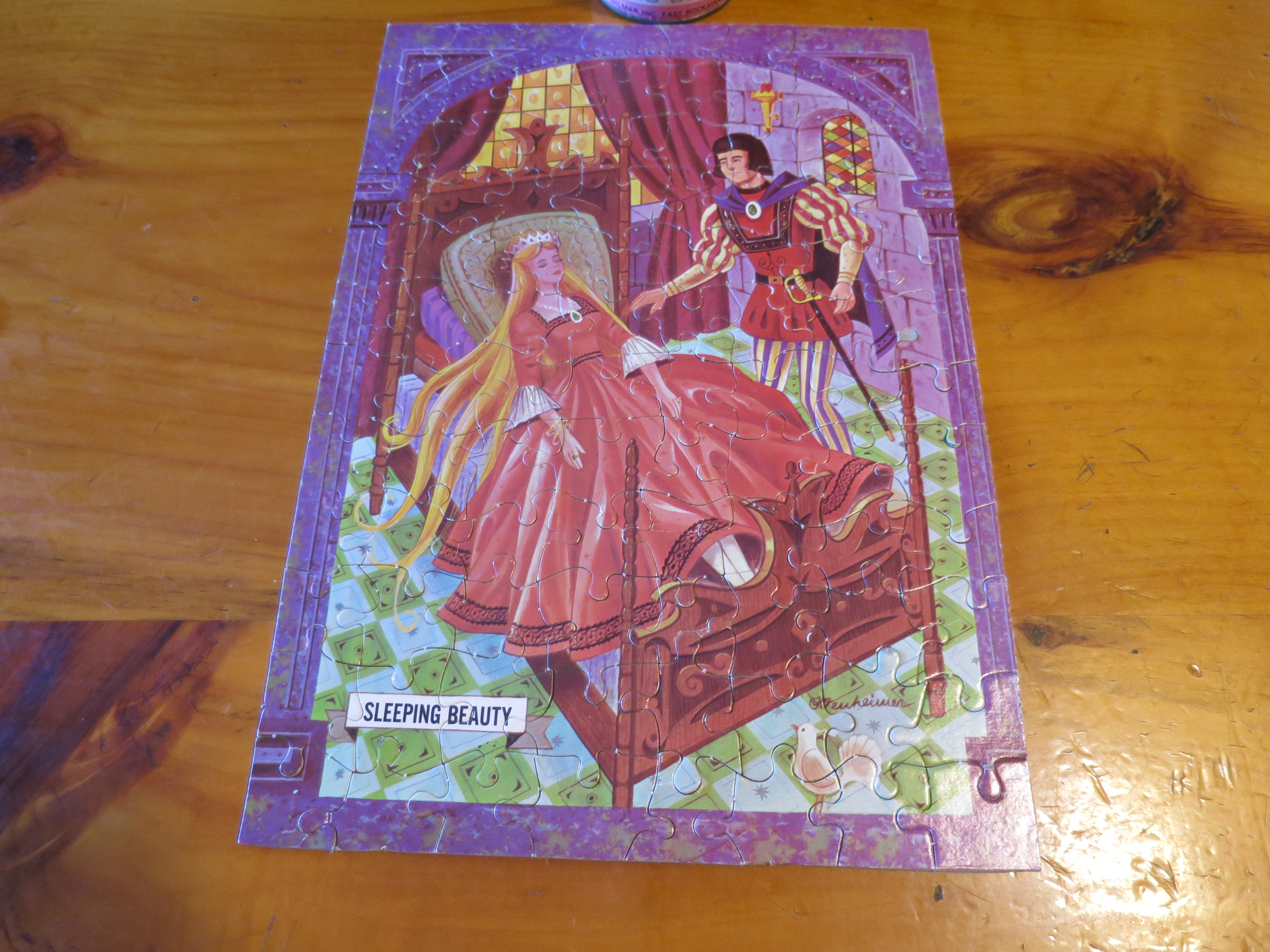 Sleeping Beauty Puzzle Storyland vintage 1960s