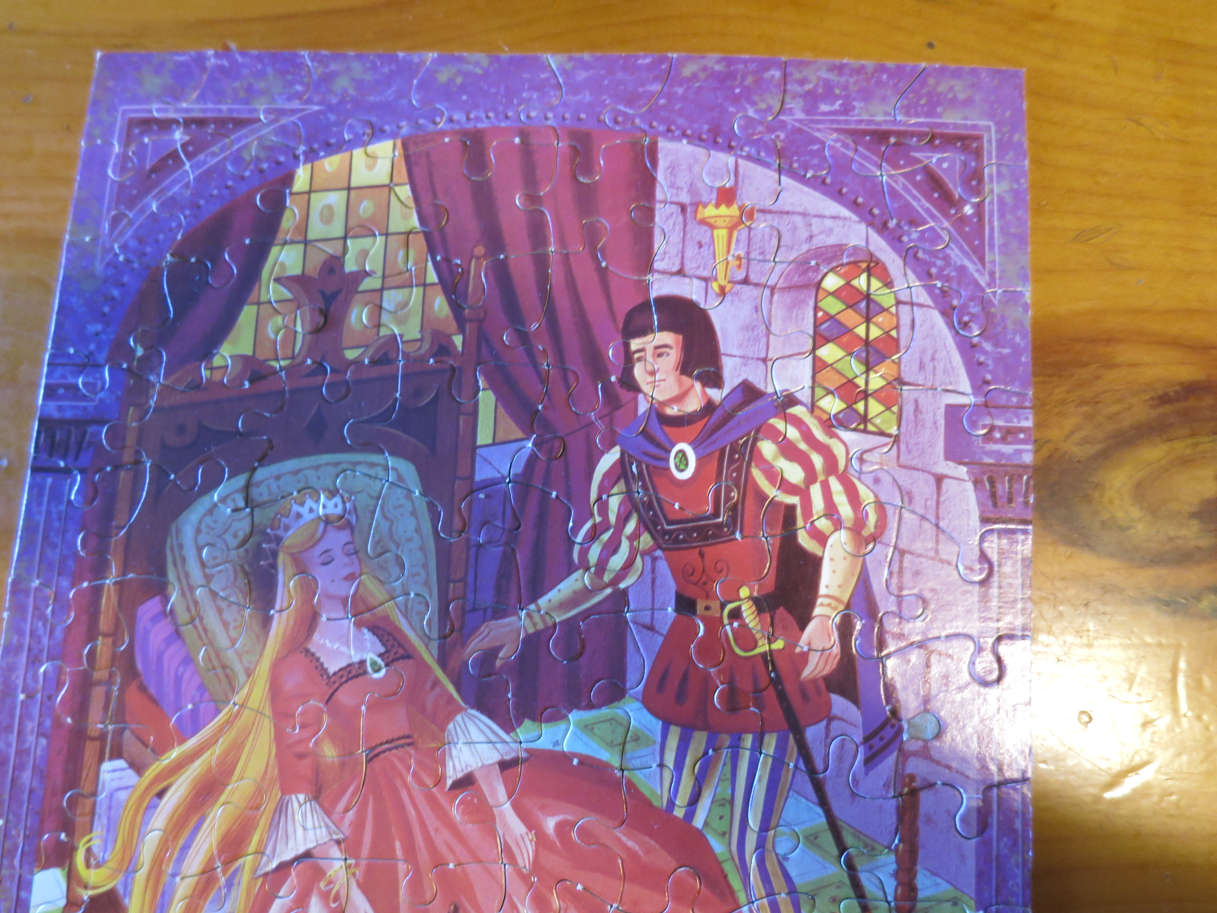 Sleeping Beauty Puzzle Storyland vintage 1960s