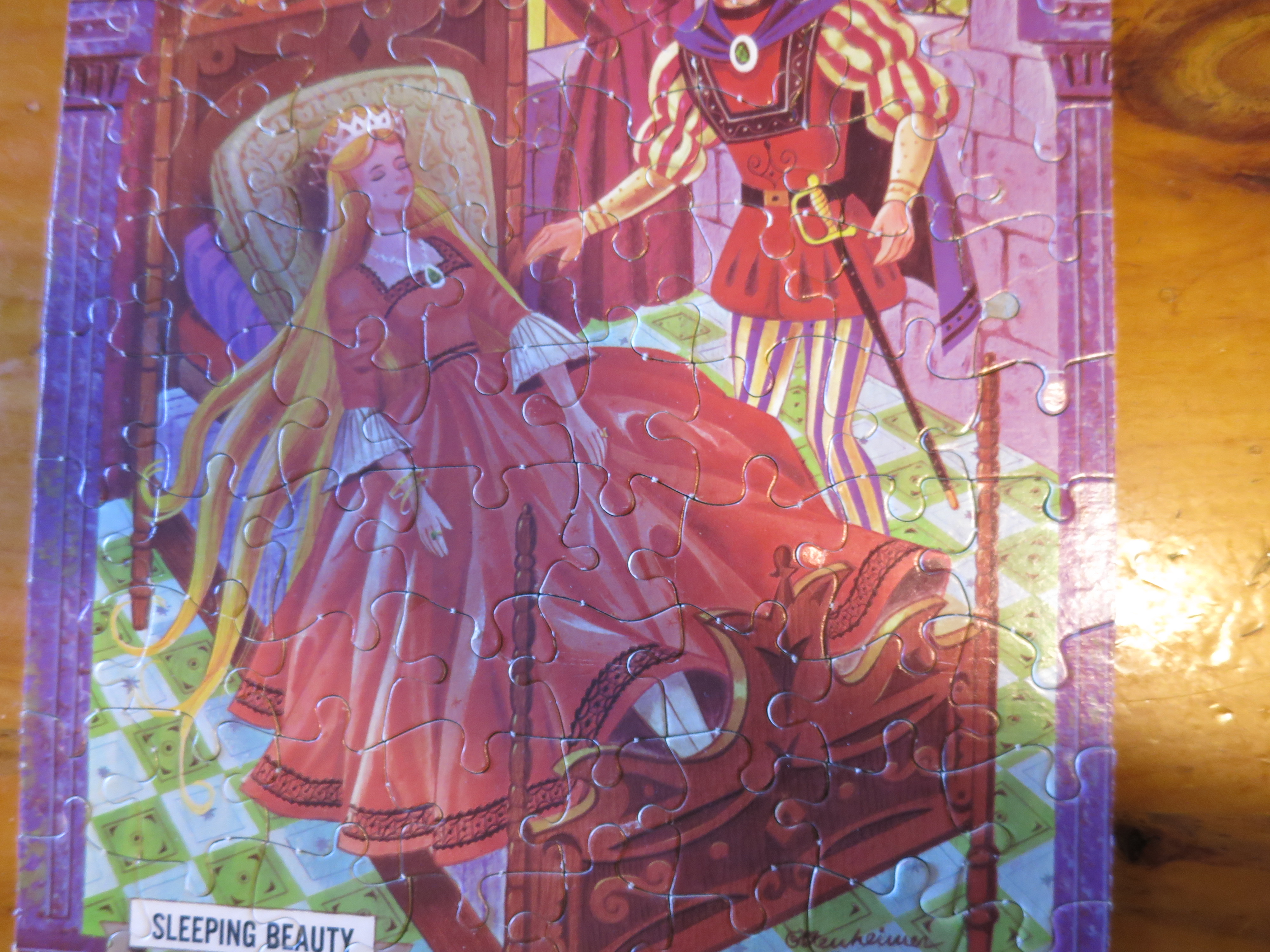 Sleeping Beauty Puzzle Storyland vintage 1960s