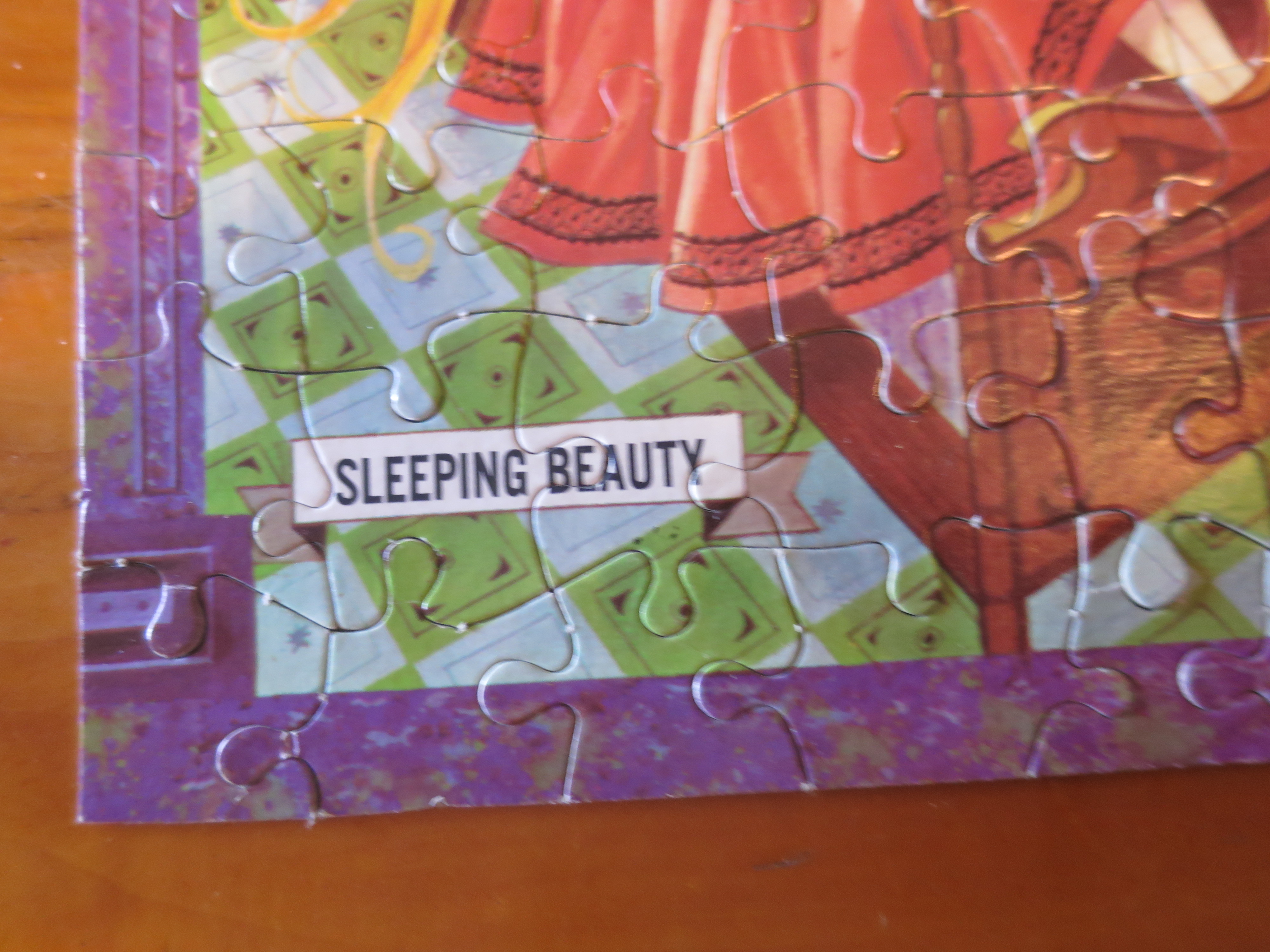 Sleeping Beauty Puzzle Storyland vintage 1960s