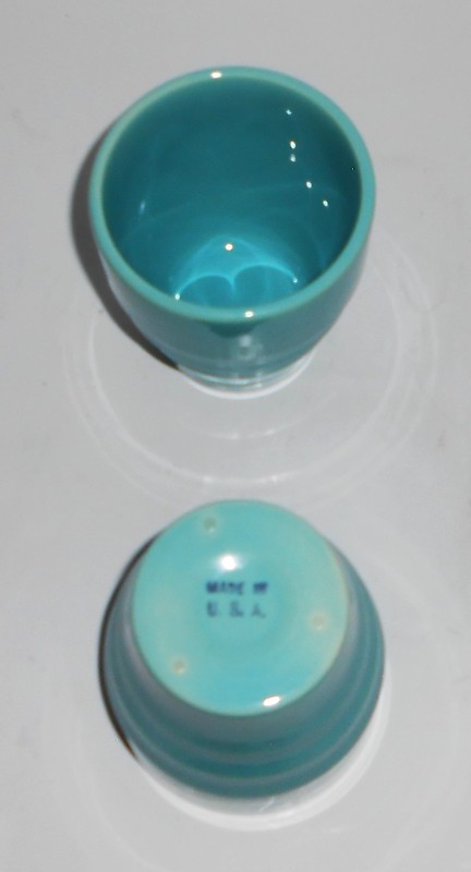 Franciscan Pottery El Patio Glacial Blue Banded Tumbler