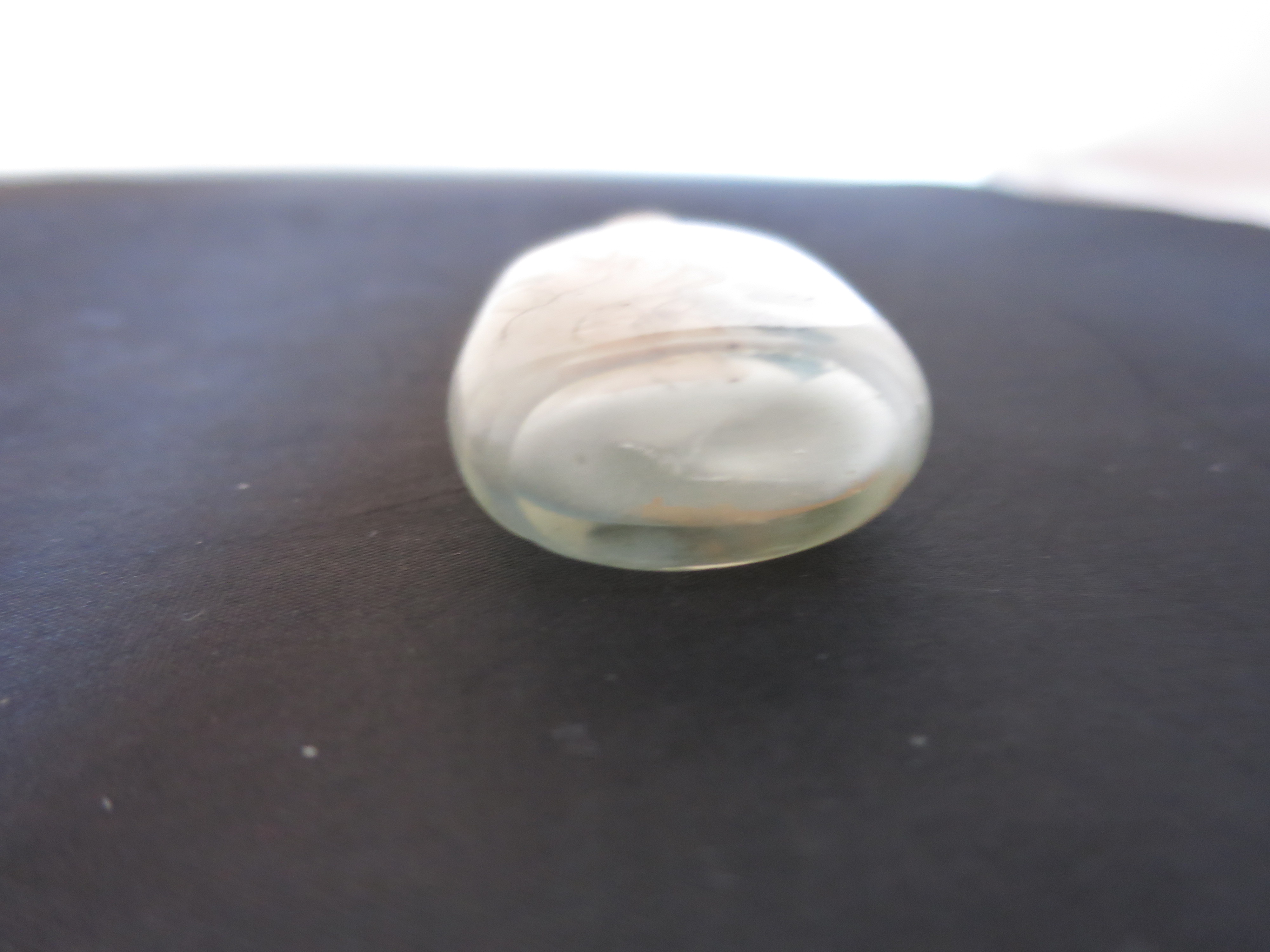 Chinese Snuff Bottle Reverse Painted Satin Glass cased