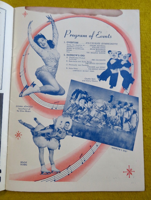 Original 1946 Sexy George Petty Pin Up Girl Ice Capades Program
