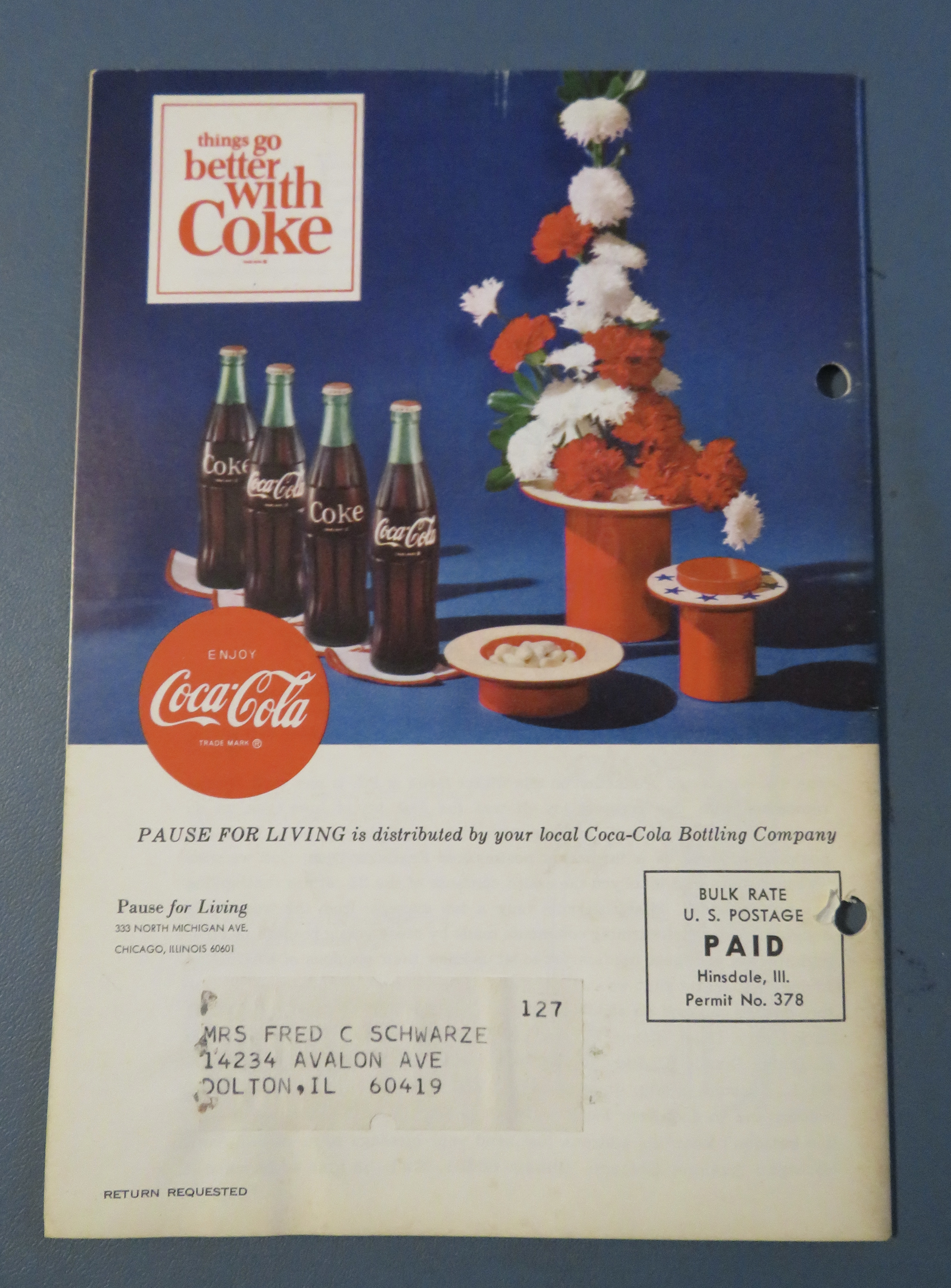 Pause For Living Magazine (Coke) Winter 1967/1968