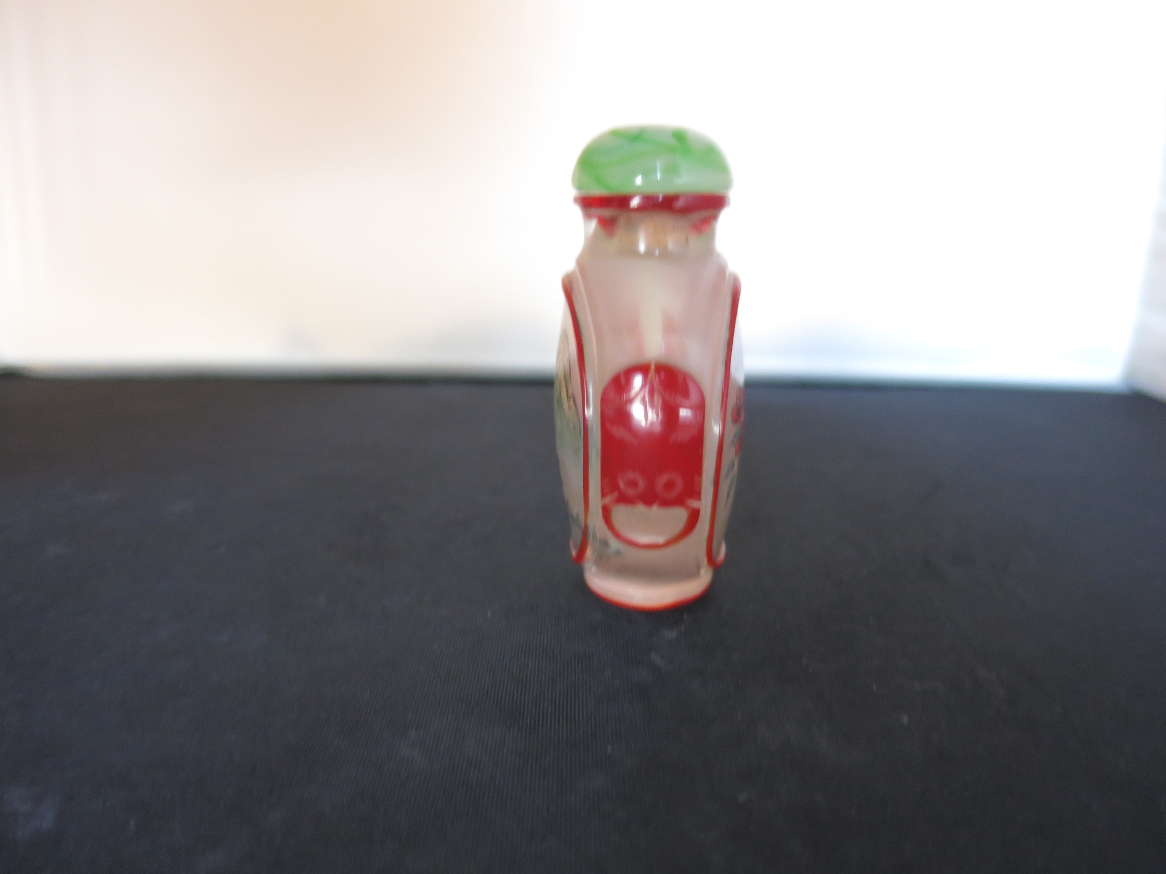 Chinese Snuff Bottle Reverse Painted Cased Overlay