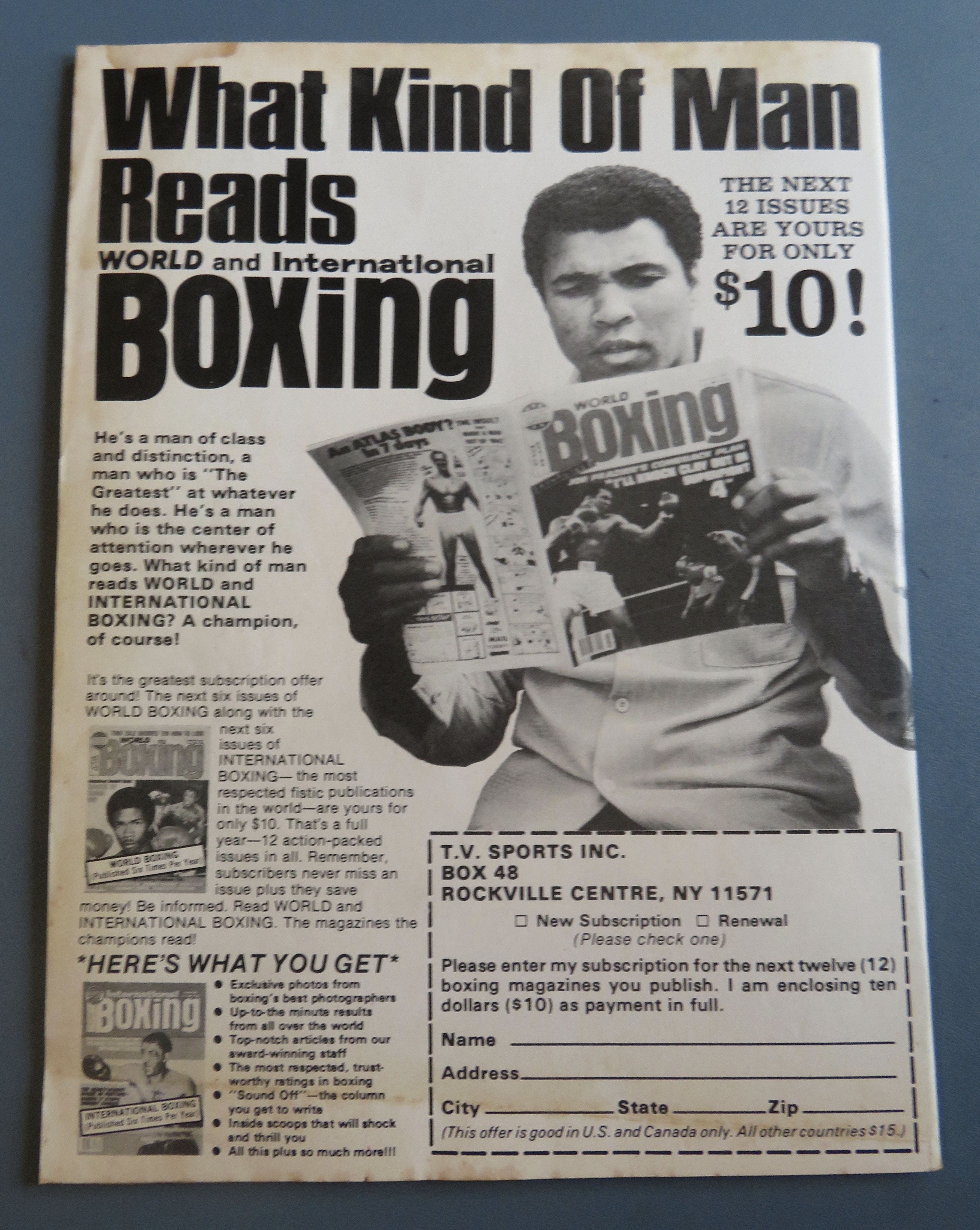 Muhammad Ali Magazine 1978 The Legend Lives On