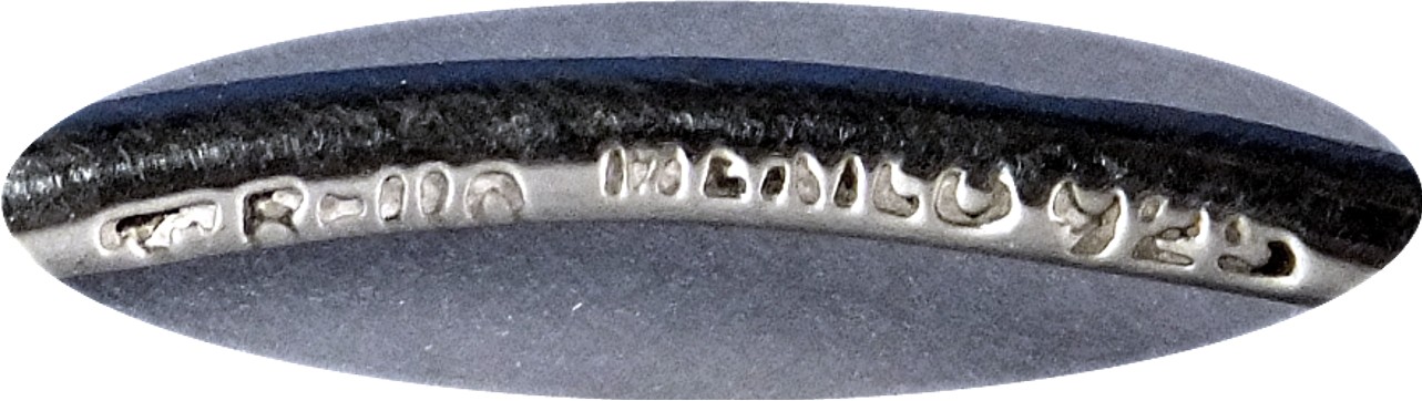 Bracelet Sterling Silver Brass Crossed Hearts Mexico