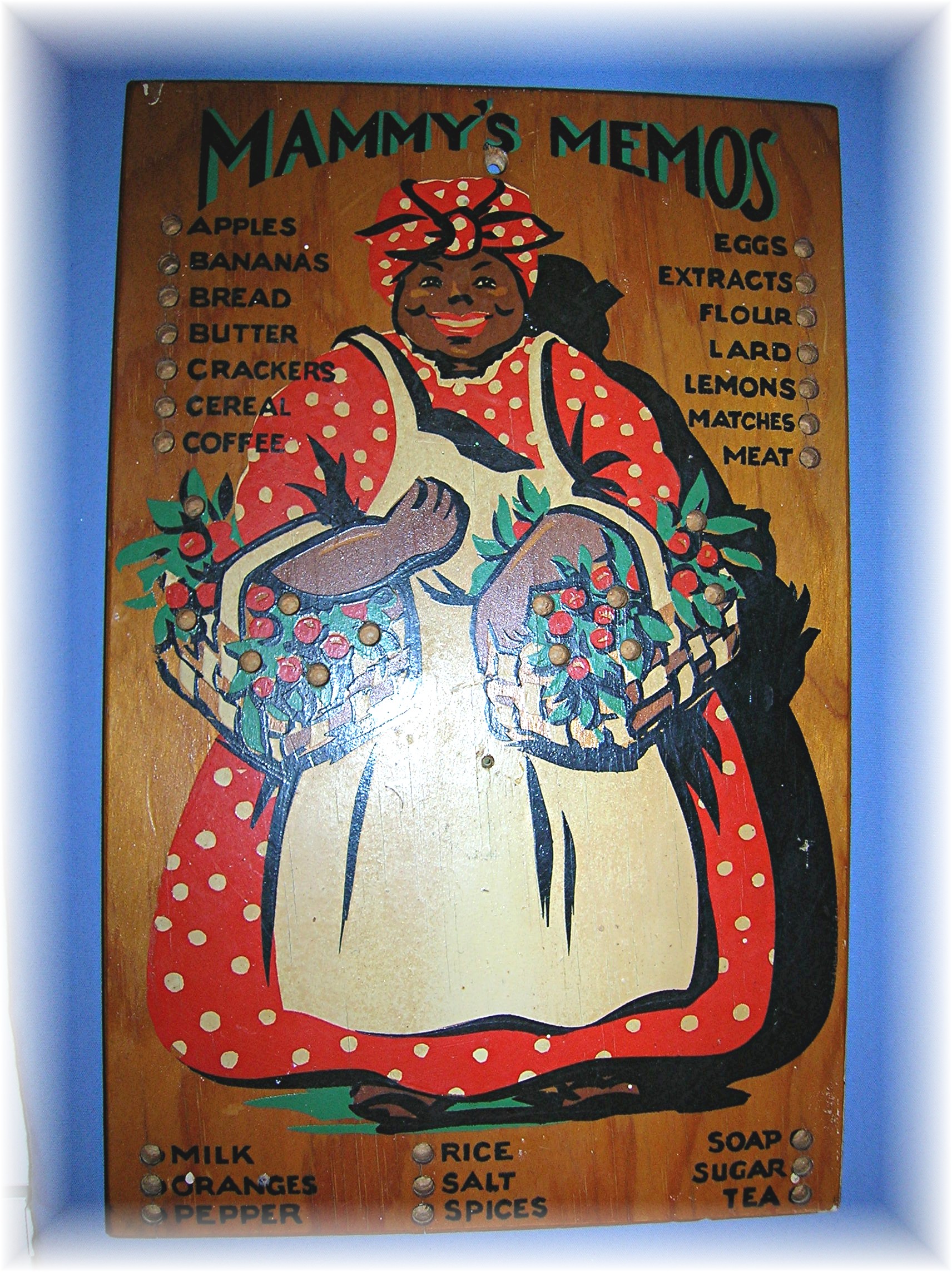 Mammy's Memos Handpainted Shopping List